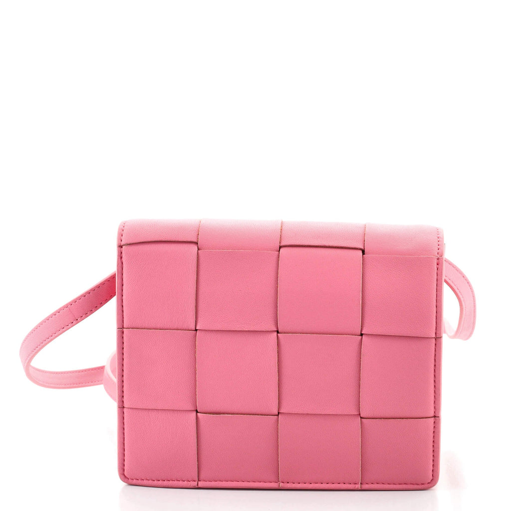 Cassette Crossbody Bag Maxi Intrecciato Leather Mini