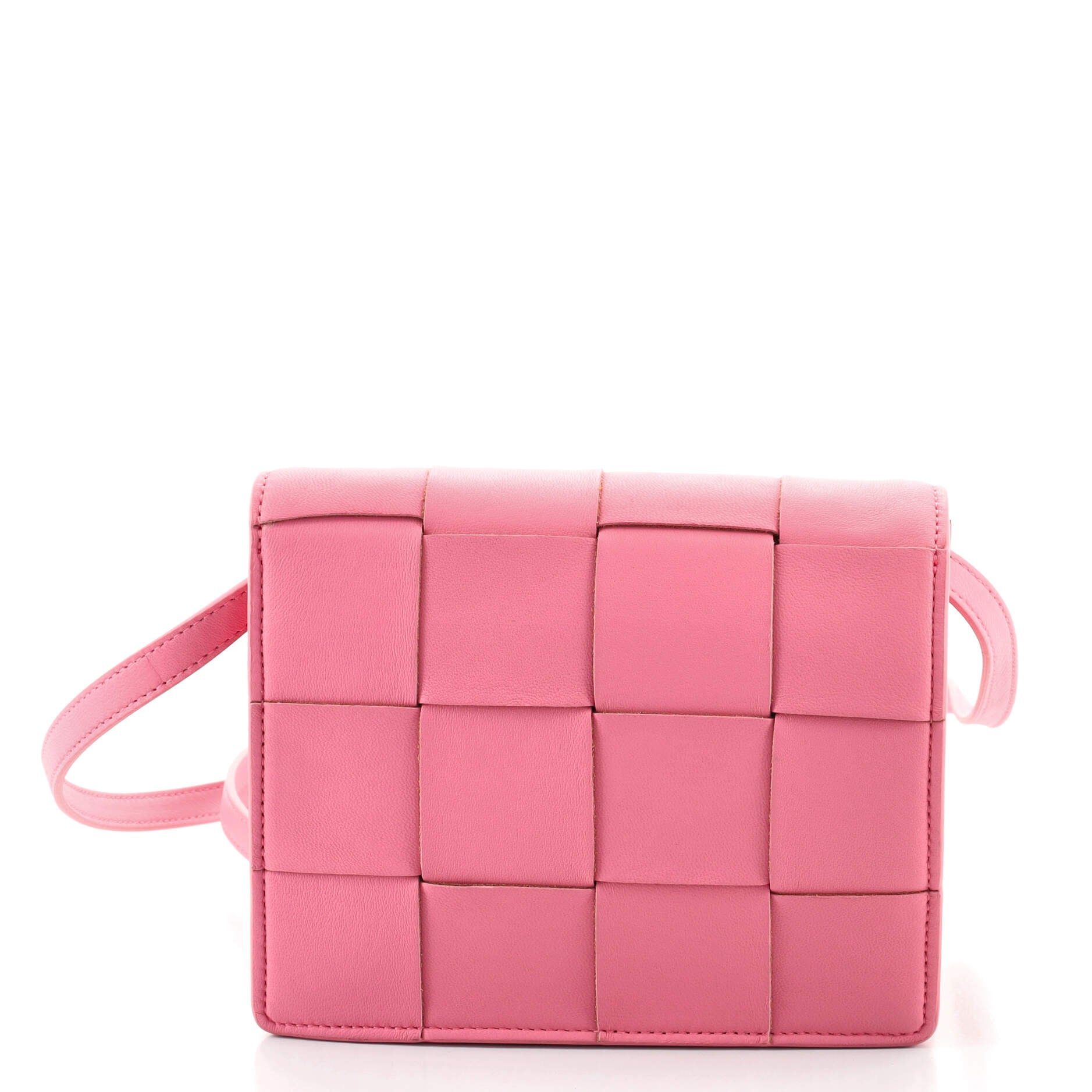 Cassette Crossbody Bag Maxi Intrecciato Leather Mini