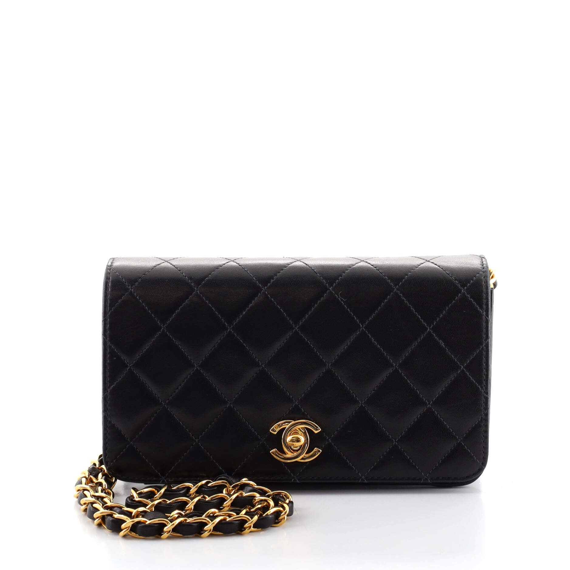 Vintage Full Flap Bag Quilted Lambskin Mini