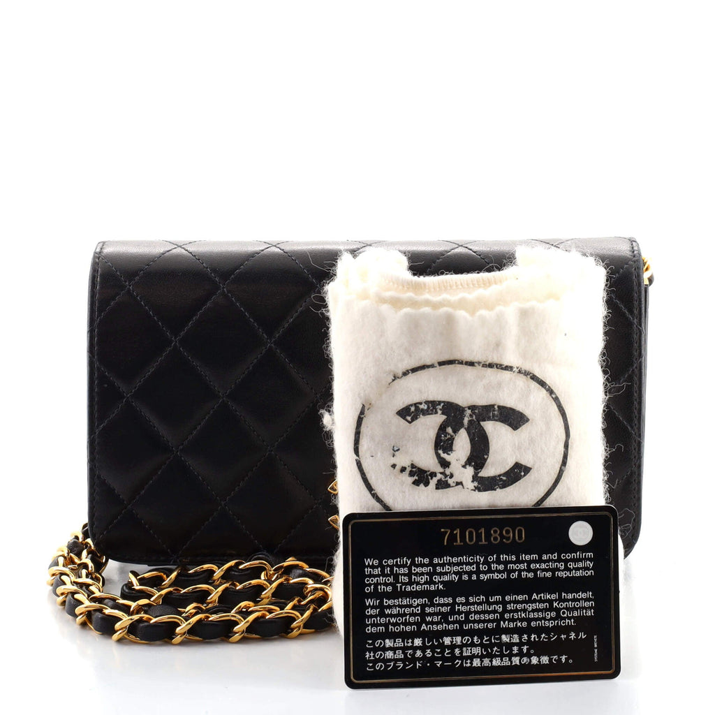 Vintage Full Flap Bag Quilted Lambskin Mini