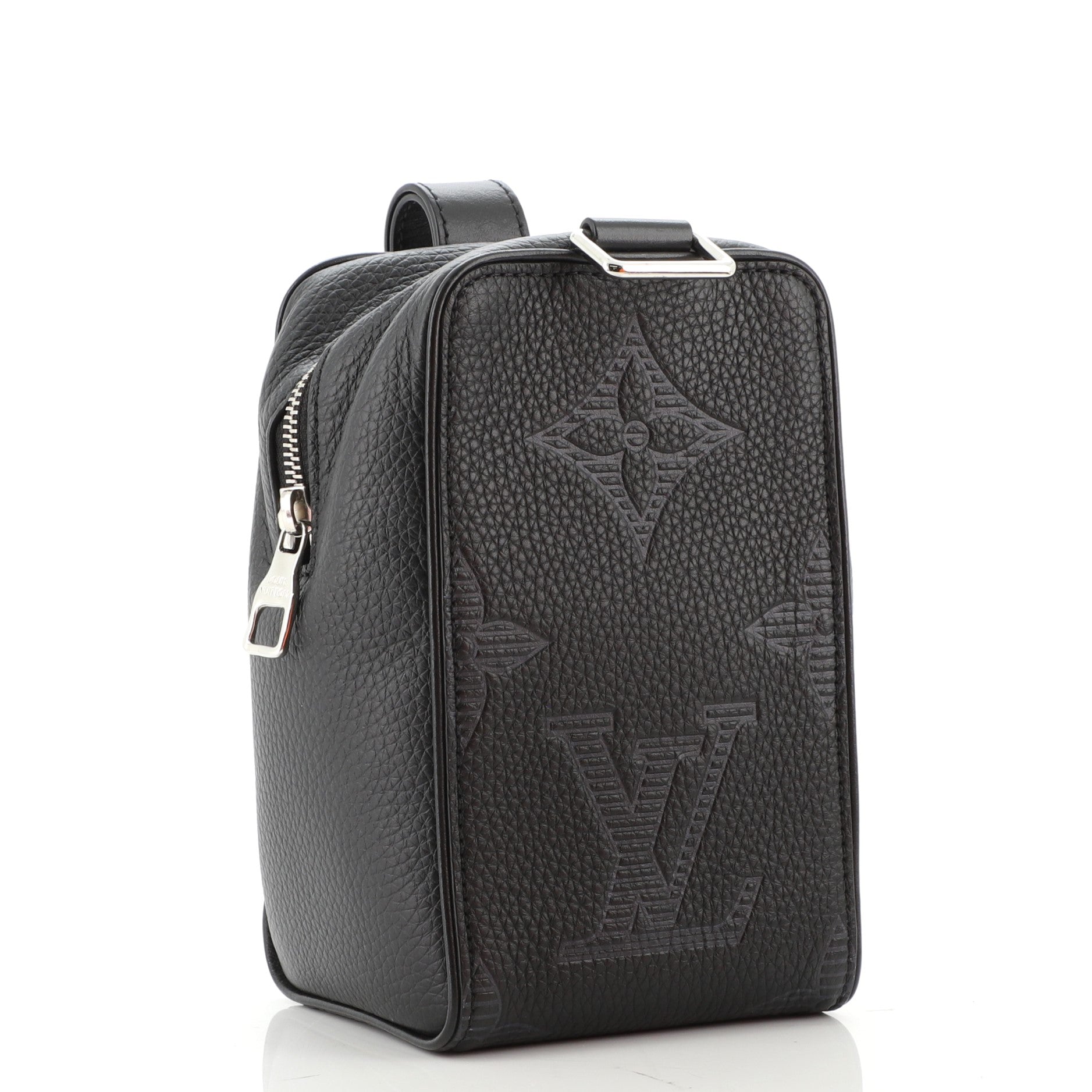 Wash Pouch Taurillon Shadow Leather