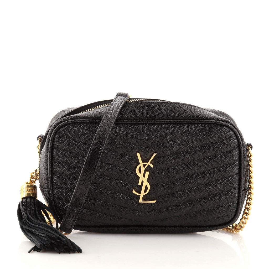 Lou Camera Bag Matelasse Chevron Leather Mini