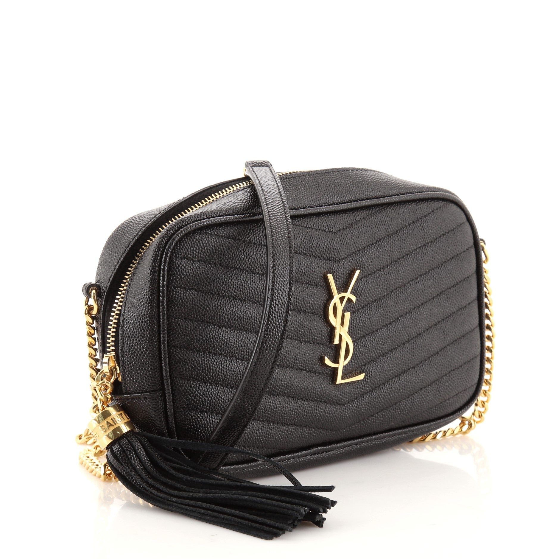 Lou Camera Bag Matelasse Chevron Leather Mini