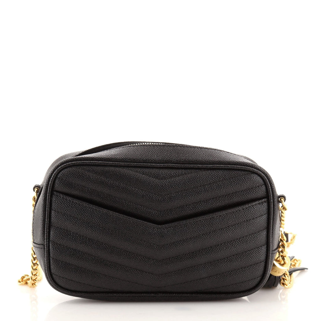 Lou Camera Bag Matelasse Chevron Leather Mini