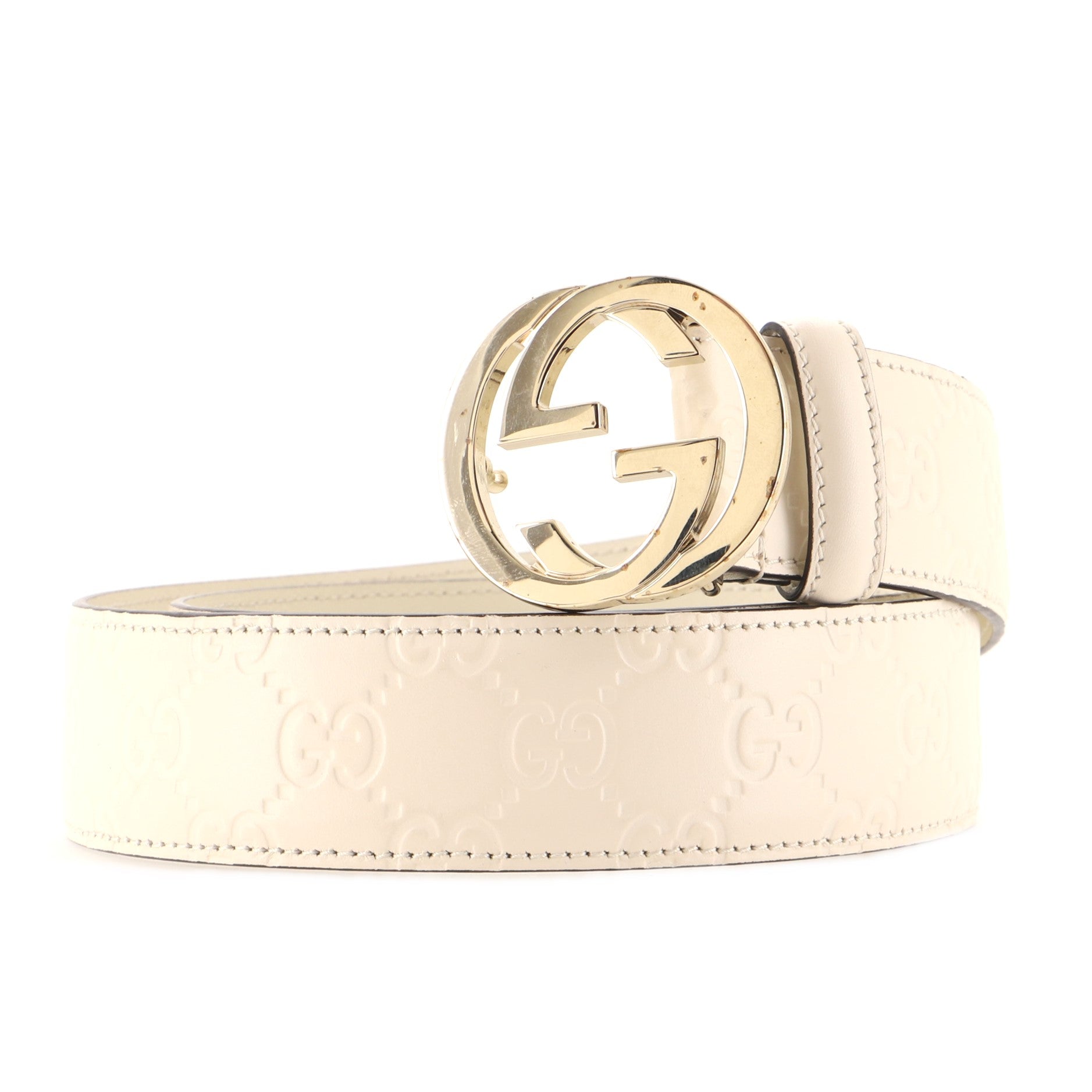 Interlocking G Belt Guccissima Leather Wide 85