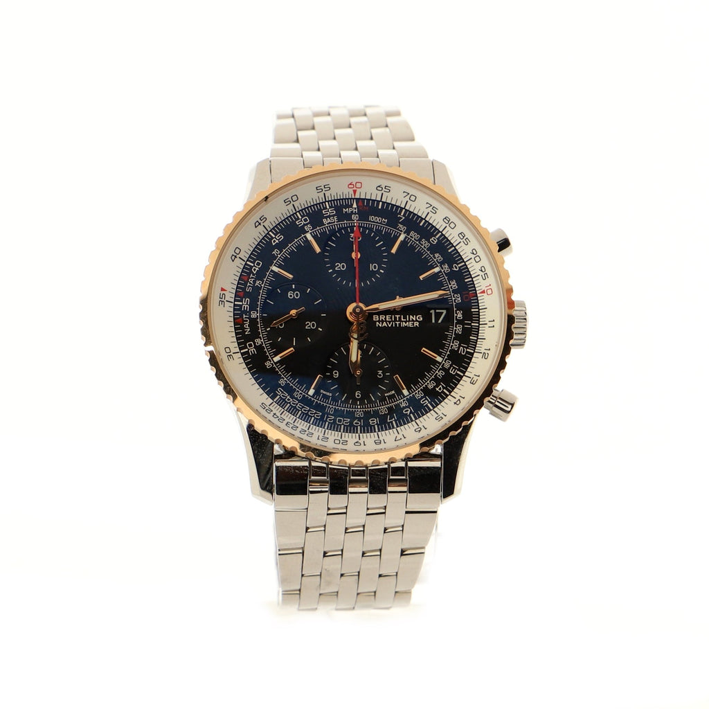 Navitimer 01 Chronograph Automatic Watch Stainless Steel and Rose Gold 41