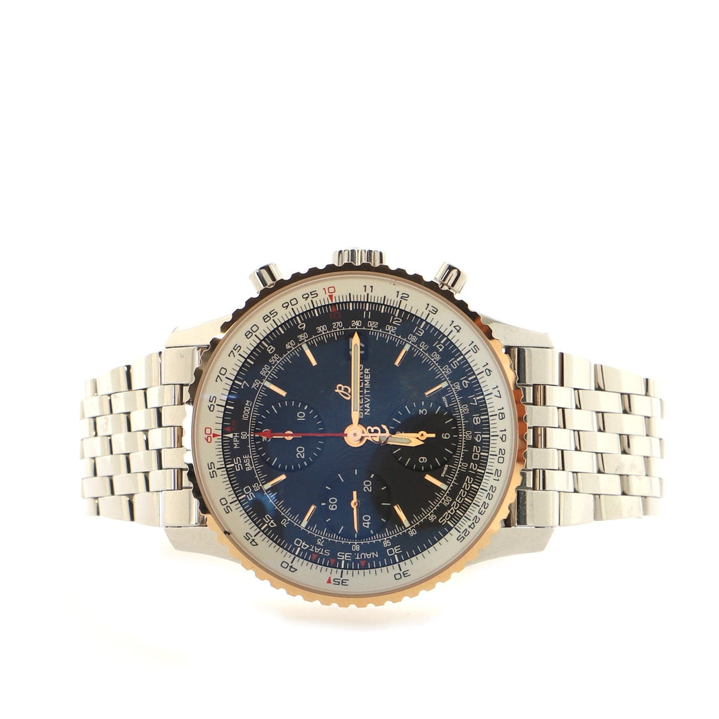 Navitimer 01 Chronograph Automatic Watch Stainless Steel and Rose Gold 41