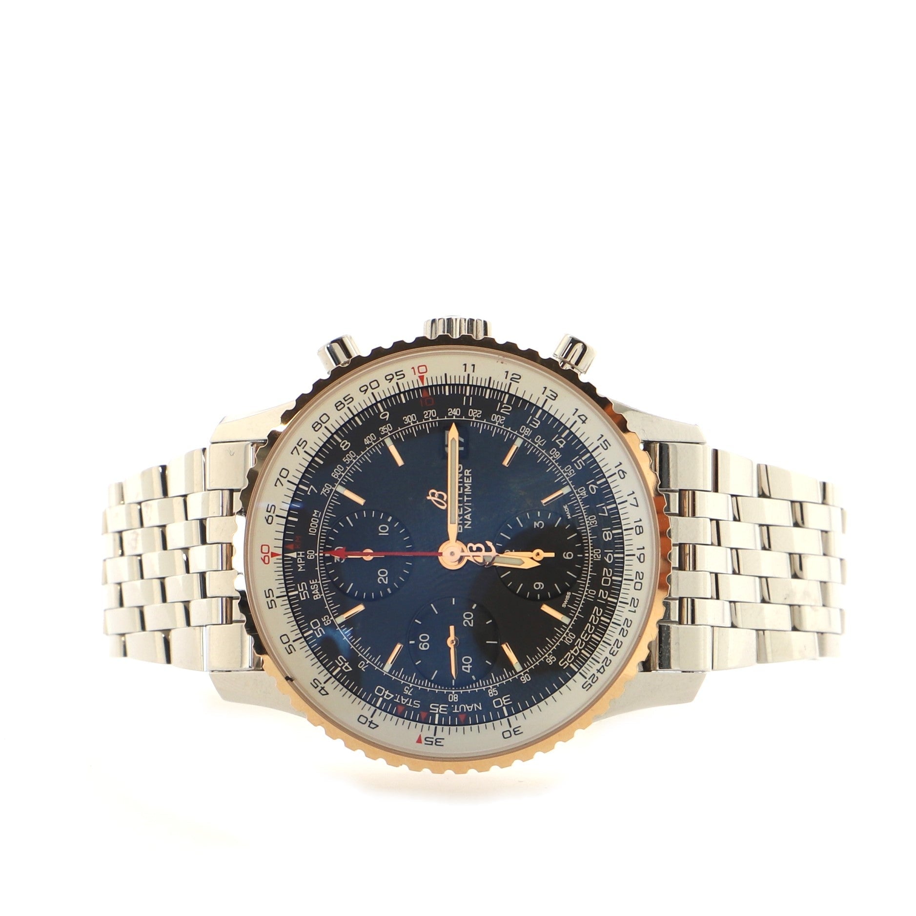 Navitimer 01 Chronograph Automatic Watch Stainless Steel and Rose Gold 41