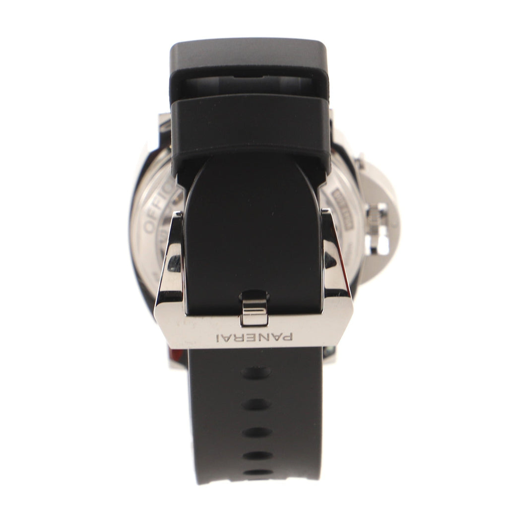 Luminor Left-Handed 8 Days Manual Watch Stainless Steel with Leather and Rubber 44