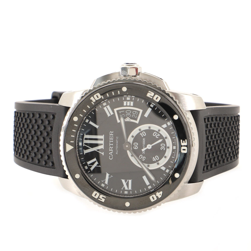 Calibre de Cartier Automatic Watch Stainless Steel and Rubber 41