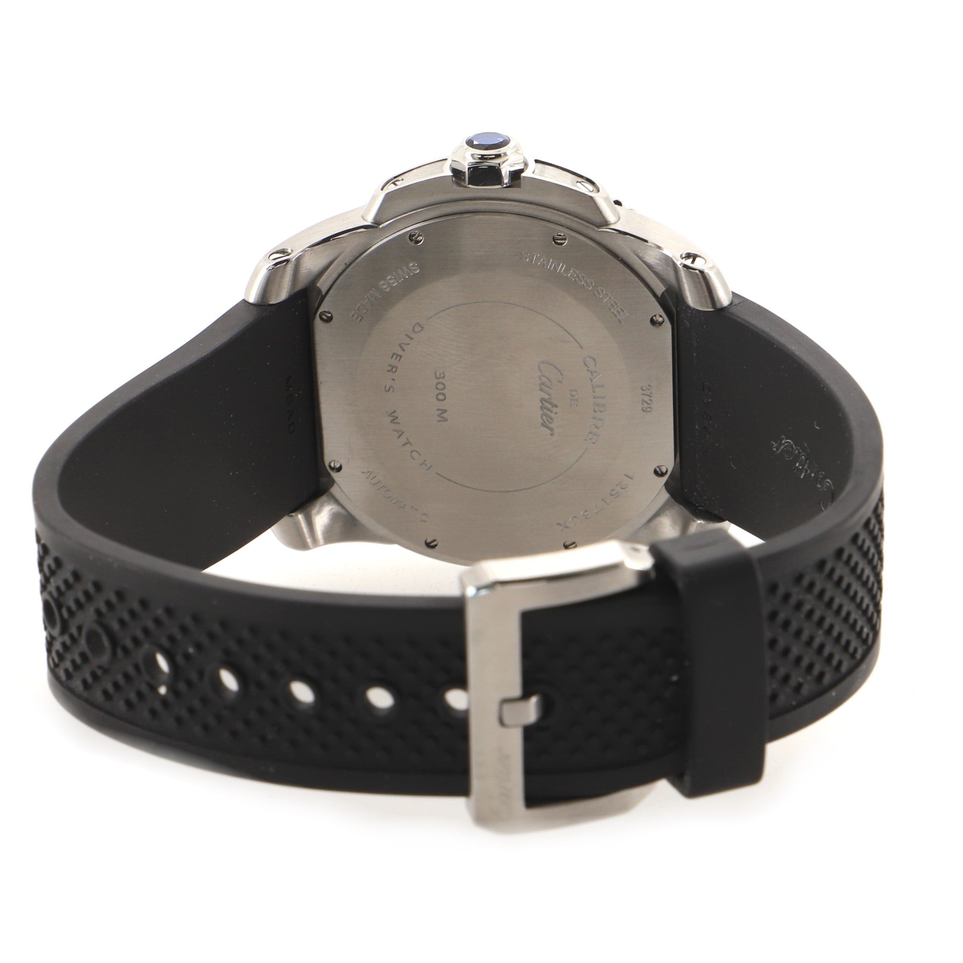 Calibre de Cartier Automatic Watch Stainless Steel and Rubber 41