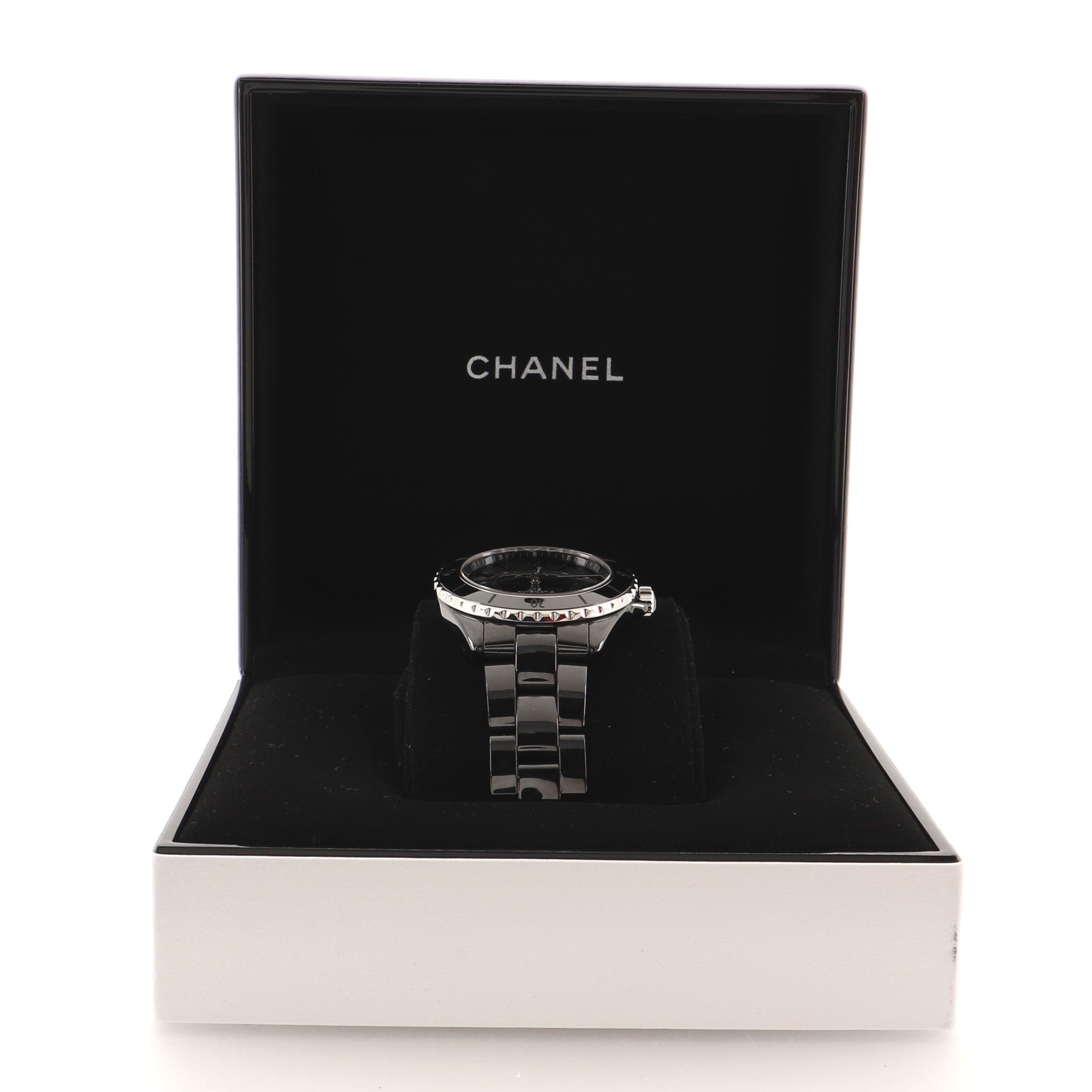 J12 Phantom Automatic Watch Ceramic and Stainless Steel 38