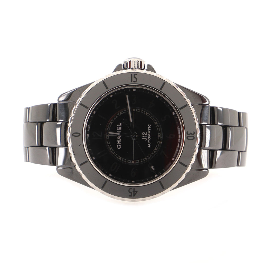 J12 Phantom Automatic Watch Ceramic and Stainless Steel 38