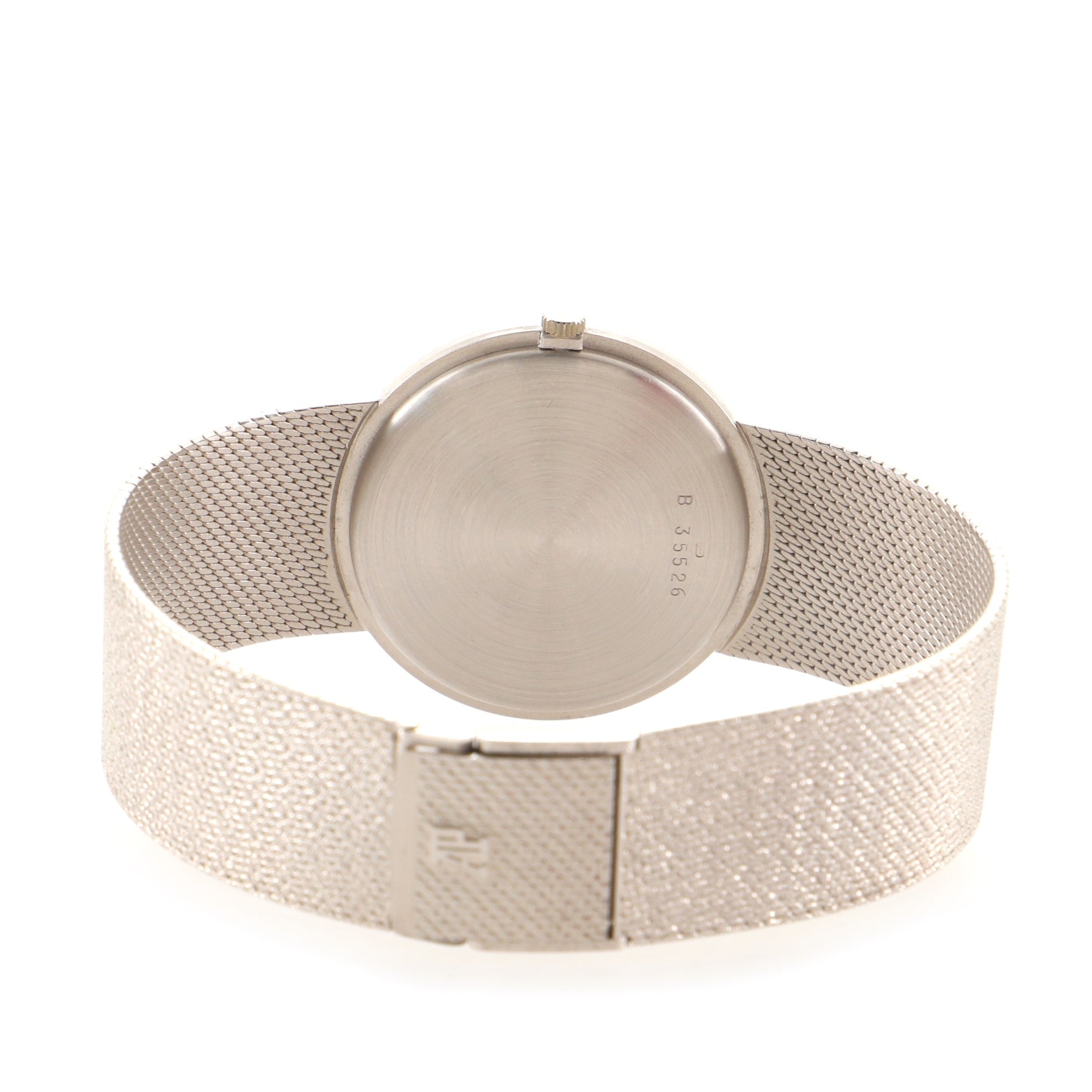 Vintage Ultra Thin Manual Bracelet Watch White Gold 33