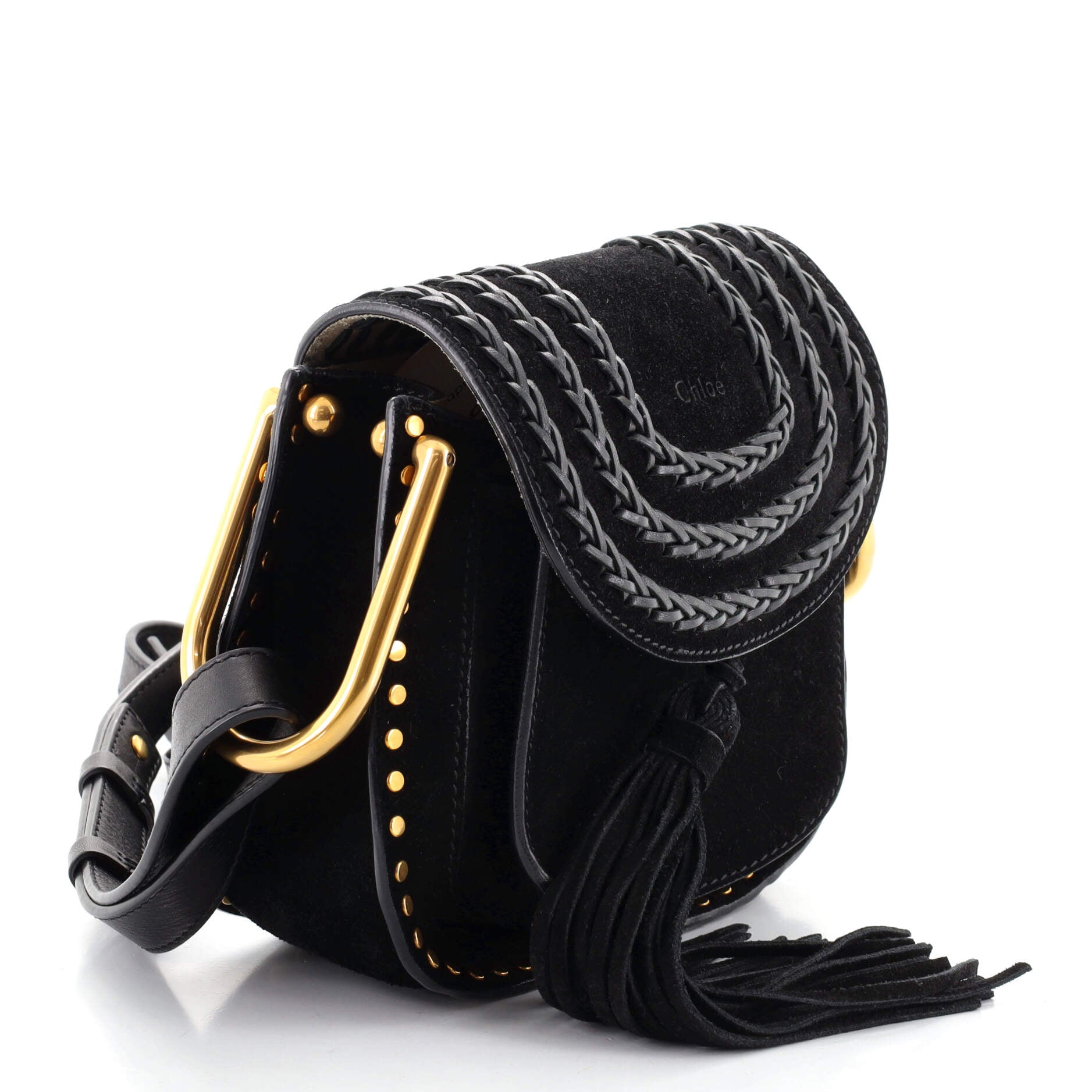 Hudson Handbag Whipstitch Suede Mini