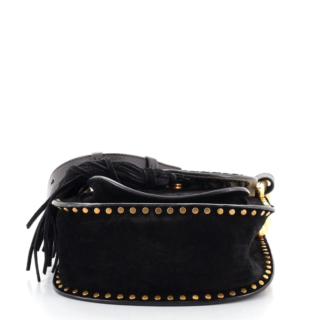 Hudson Handbag Whipstitch Suede Mini