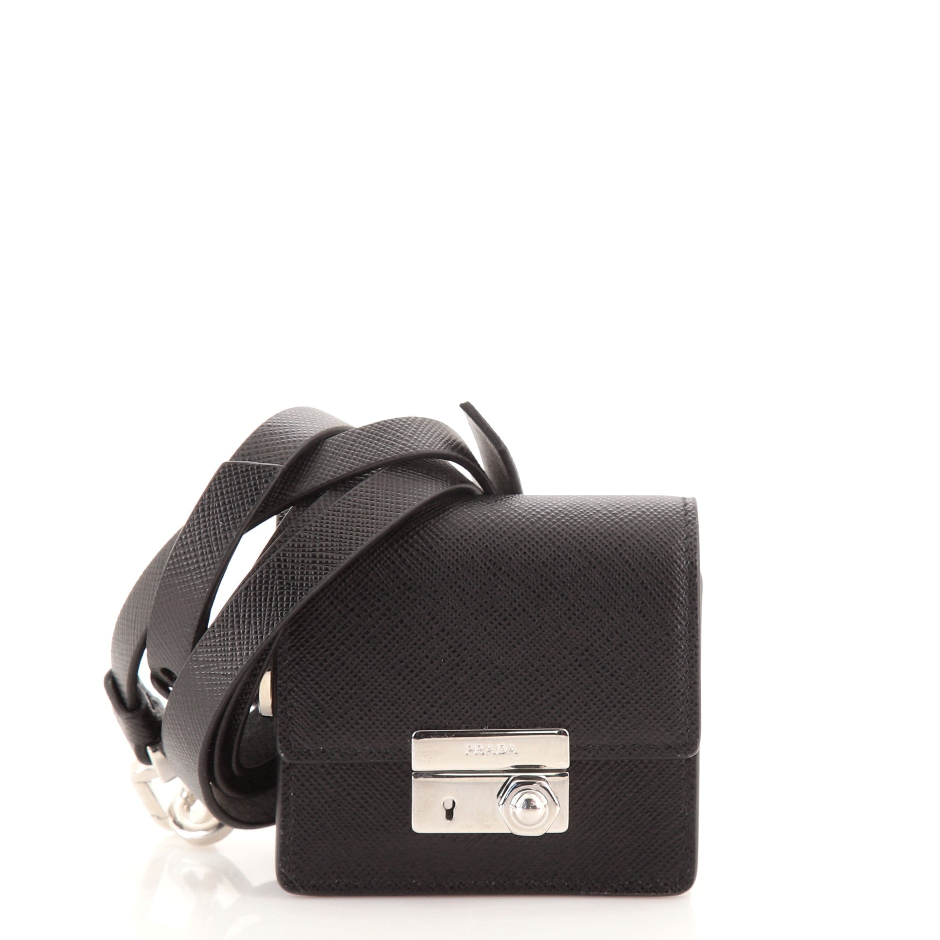 Sound Wallet with Strap Saffiano Leather Mini