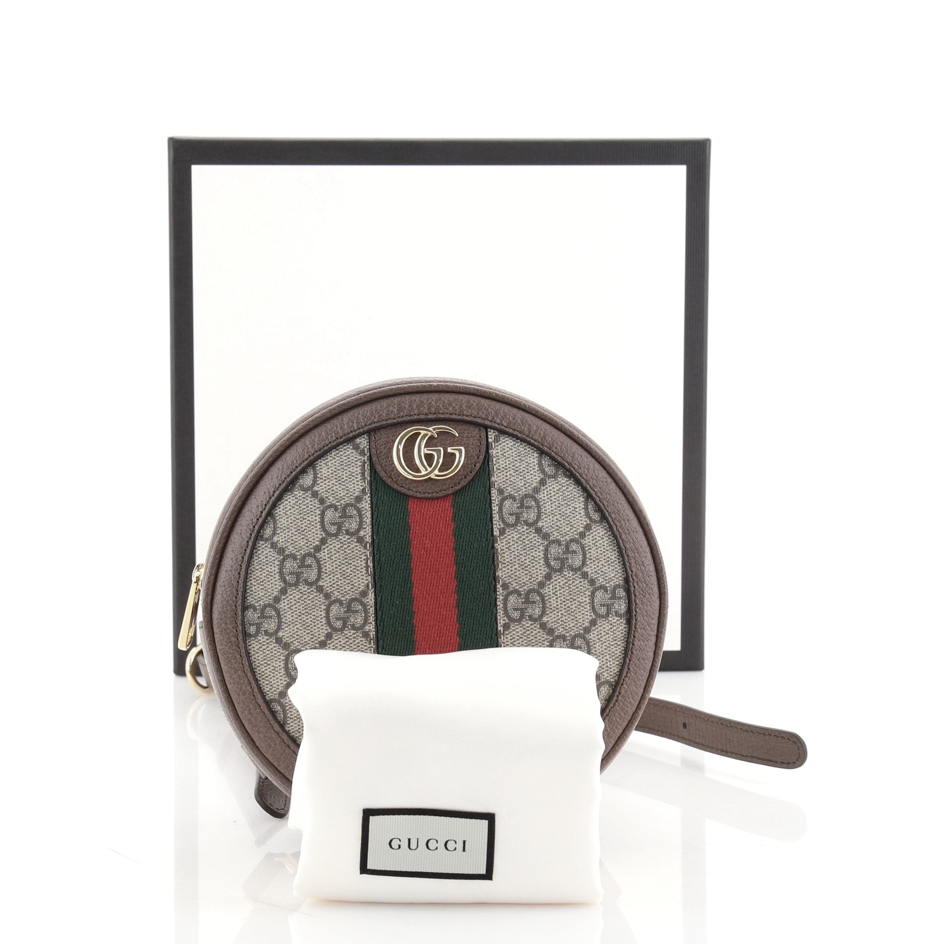 Ophidia Round Backpack GG Coated Canvas Mini