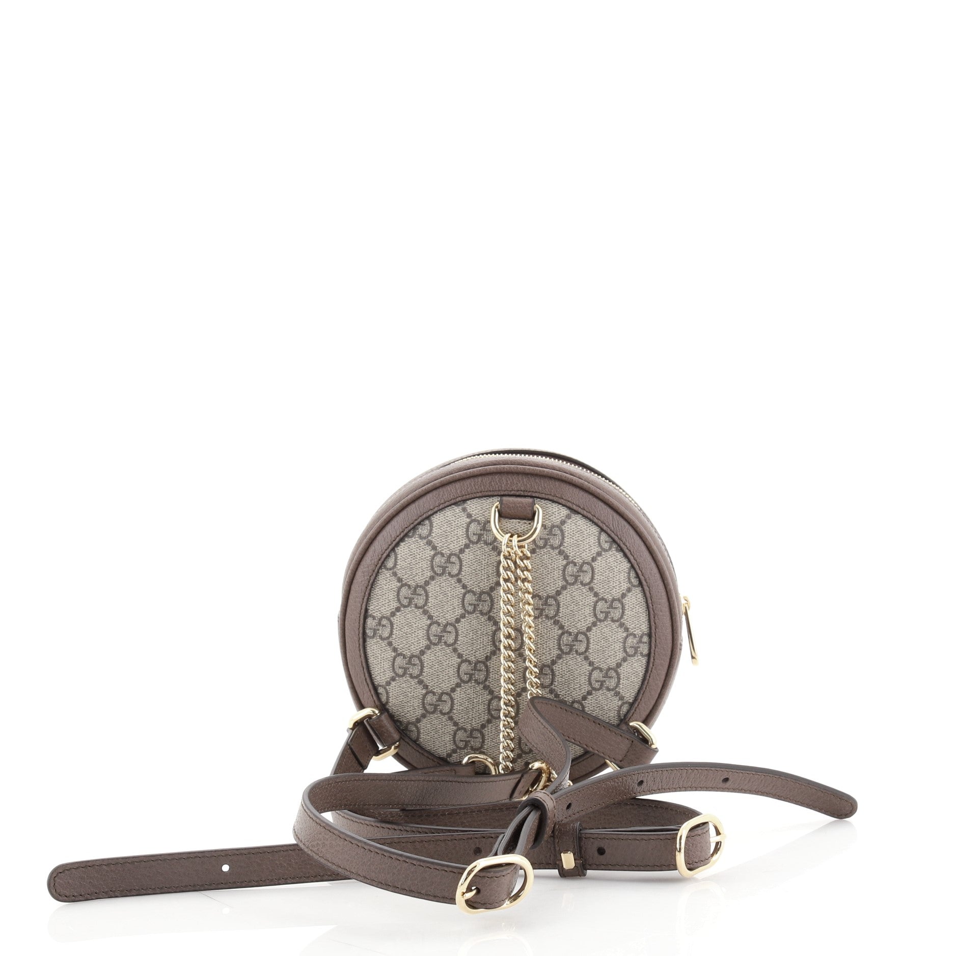 Ophidia Round Backpack GG Coated Canvas Mini