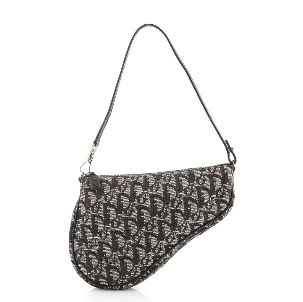 Vintage Saddle Bag Diorissimo Canvas Mini