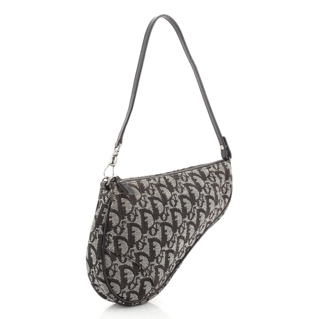 Vintage Saddle Bag Diorissimo Canvas Mini