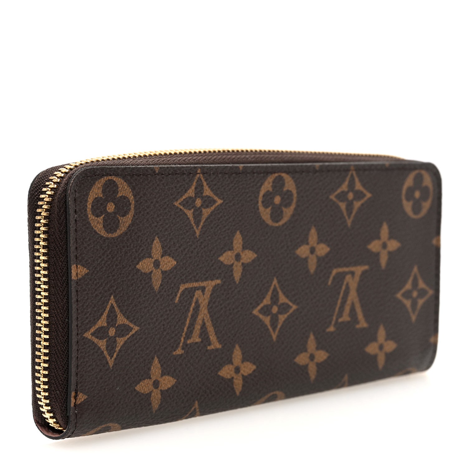 Monogram Clemence Wallet Rose Ballerine