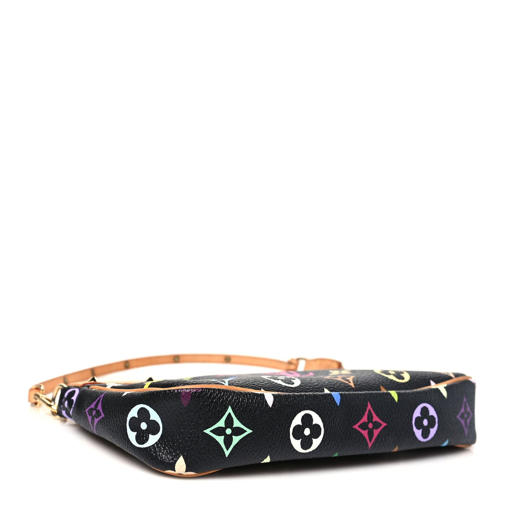 Monogram Multicolor Pochette Accessories Black