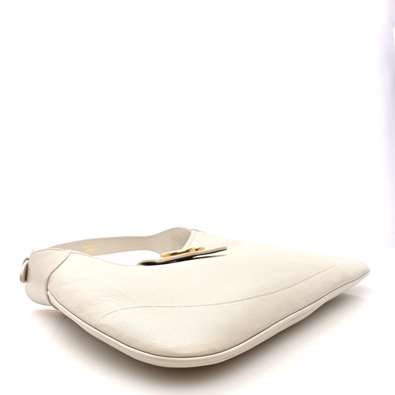 Goatskin Medium Aphrodite Shoulder Bag Mystic White