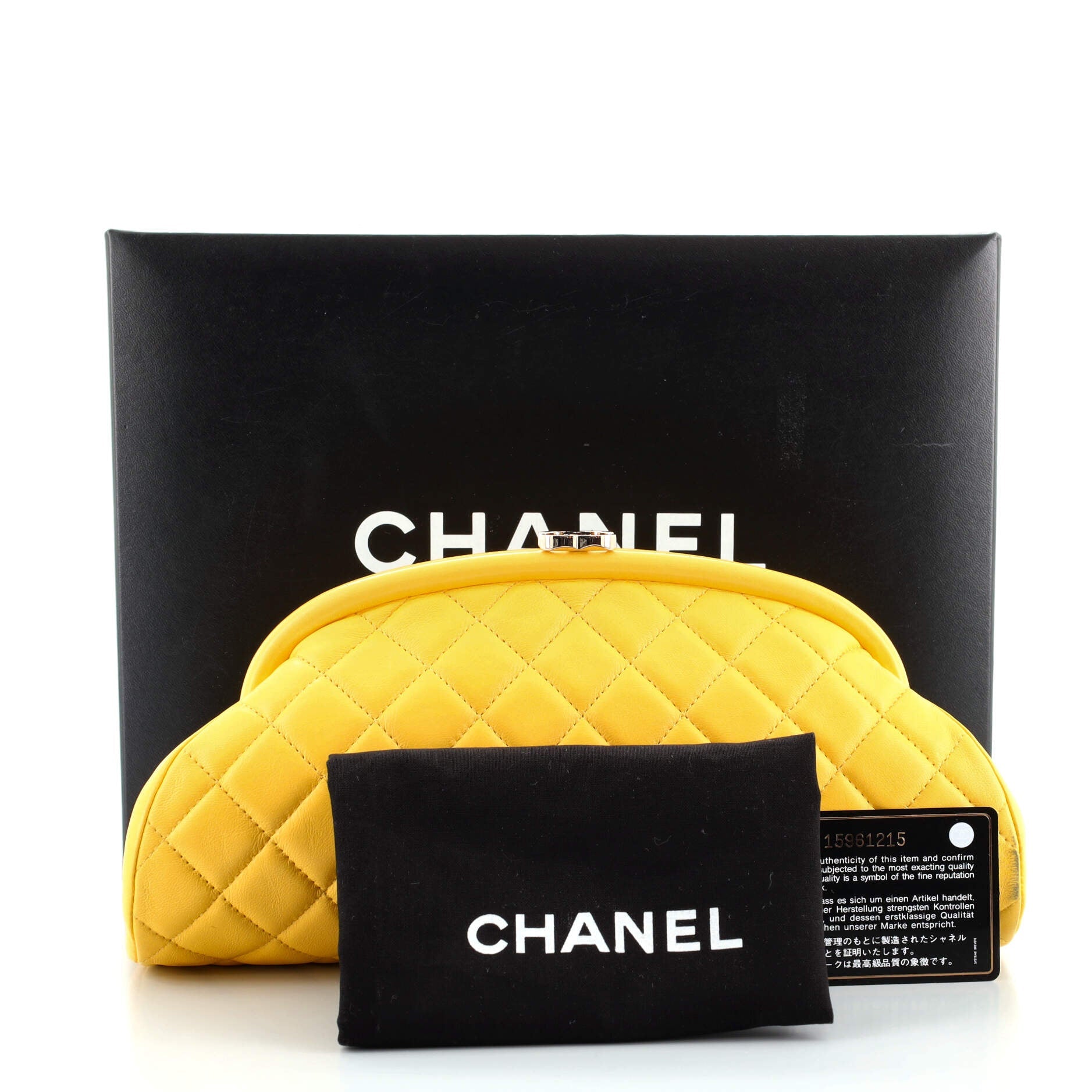 Timeless Clutch Quilted Lambskin