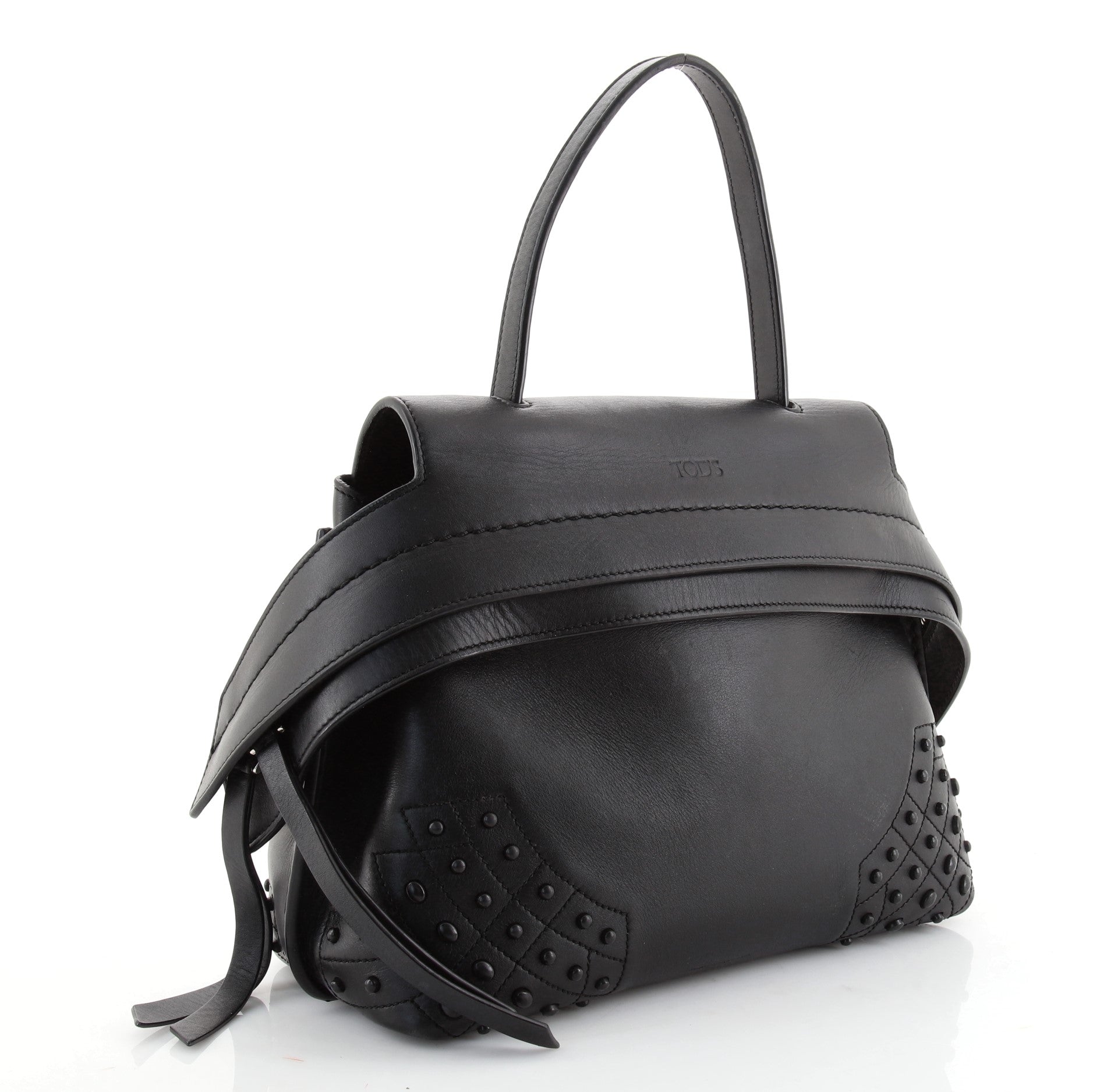 Studded Wave Bag Leather Mini