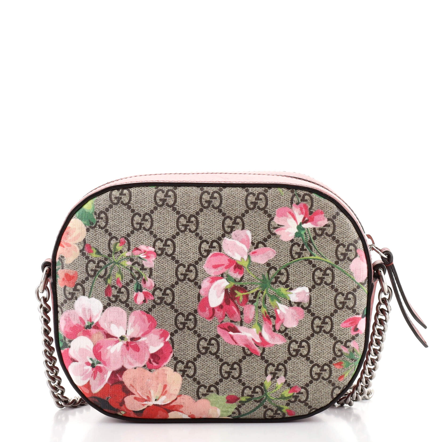 Chain Crossbody Bag Blooms Print GG Coated Canvas Mini
