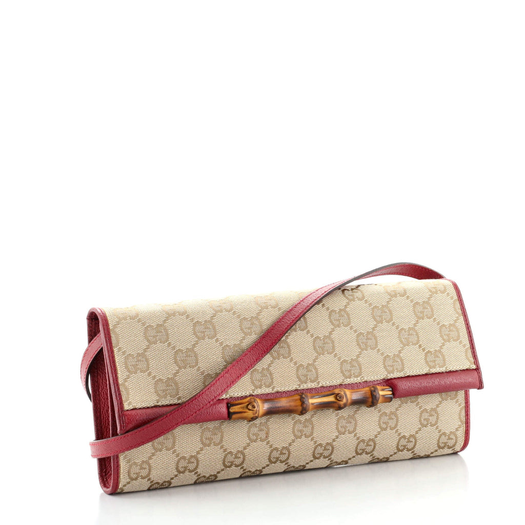 Bamboo Bar Clutch GG Canvas