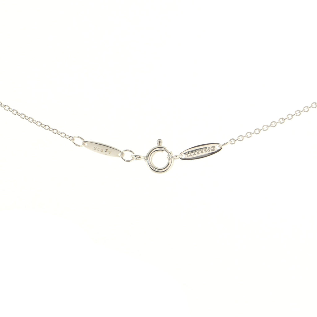 Elsa Peretti Diamonds By The Yard Pendant Necklace Sterling Silver with Diamond .03CT