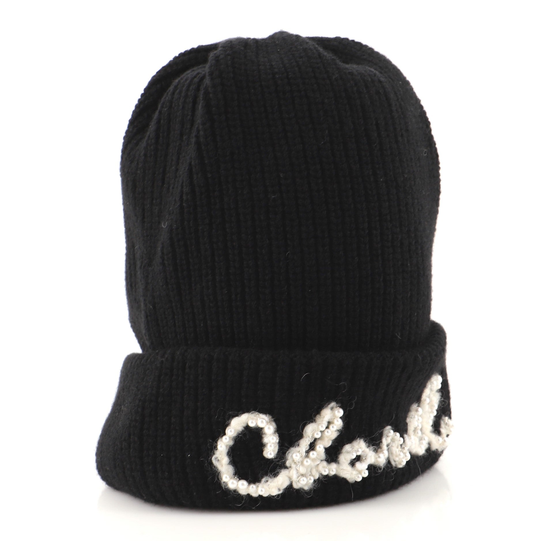Beanie Cashmere with Pearls XS