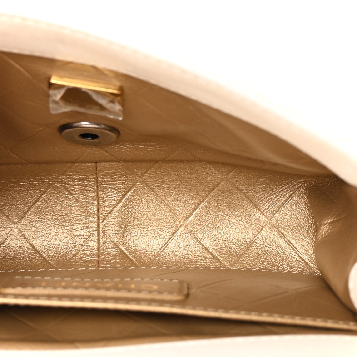 Lambskin Quilted Mini Coco Clips Flap White