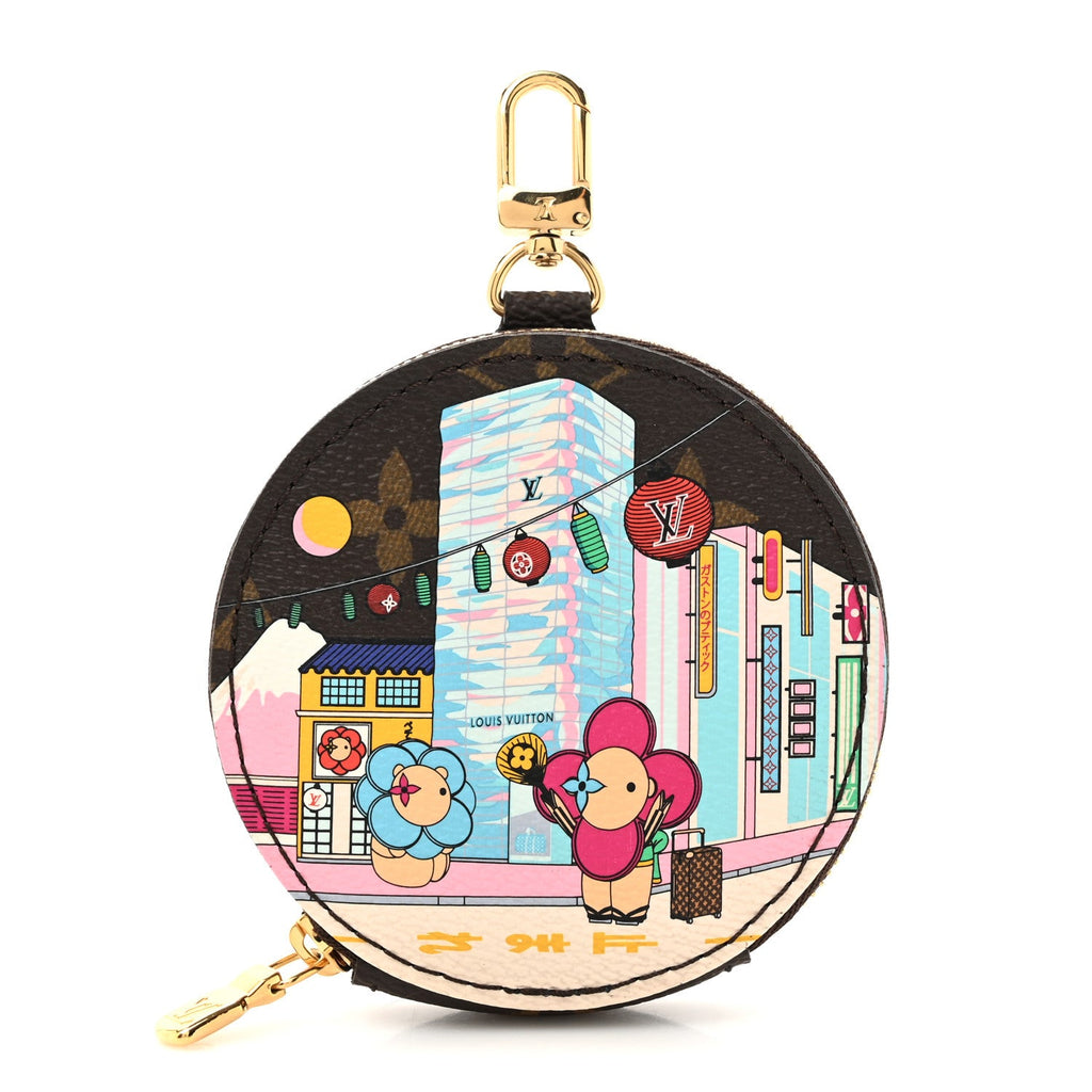 Monogram 2022 Christmas Animation Tokyo Round Coin Purse Blue