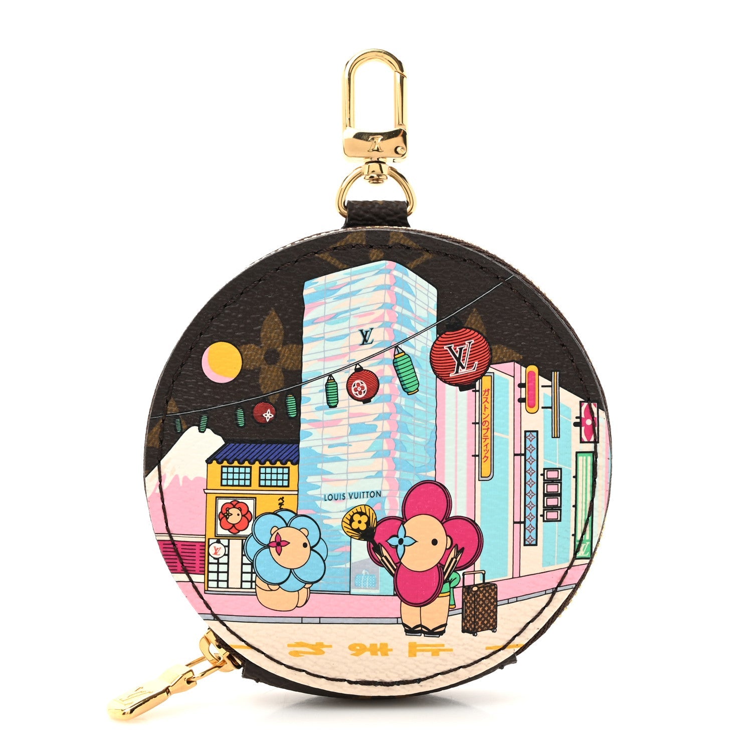 Monogram 2022 Christmas Animation Tokyo Round Coin Purse Blue