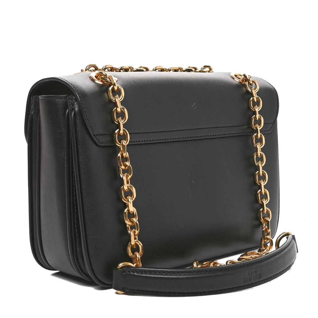 Shiny Calfskin Medium C Bag Black