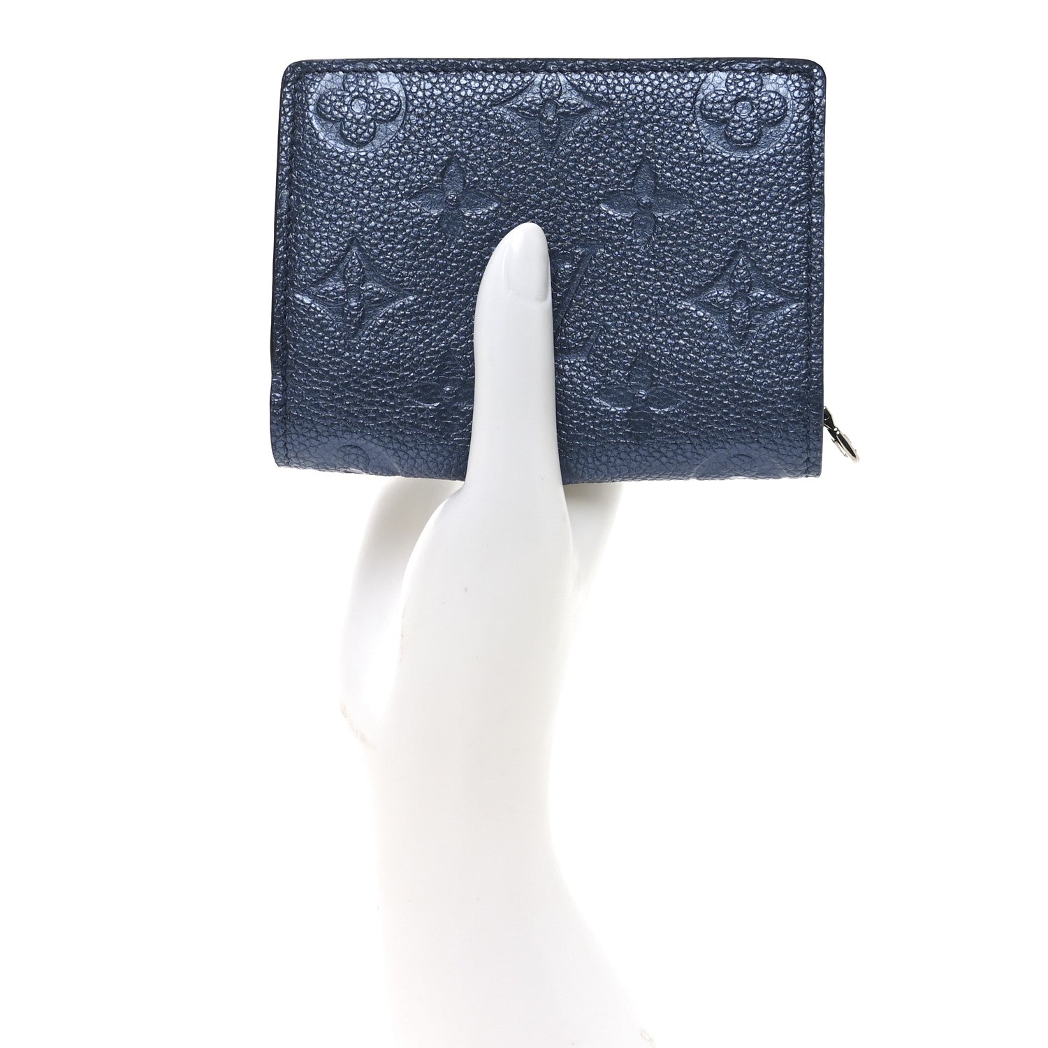 Metallic Empreinte Clea Wallet Navy Nacre