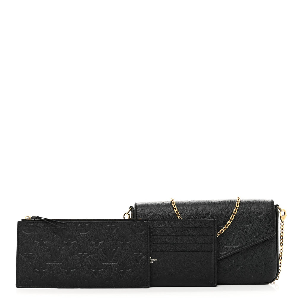 Empreinte Pochette Felicie Chain Wallet Black