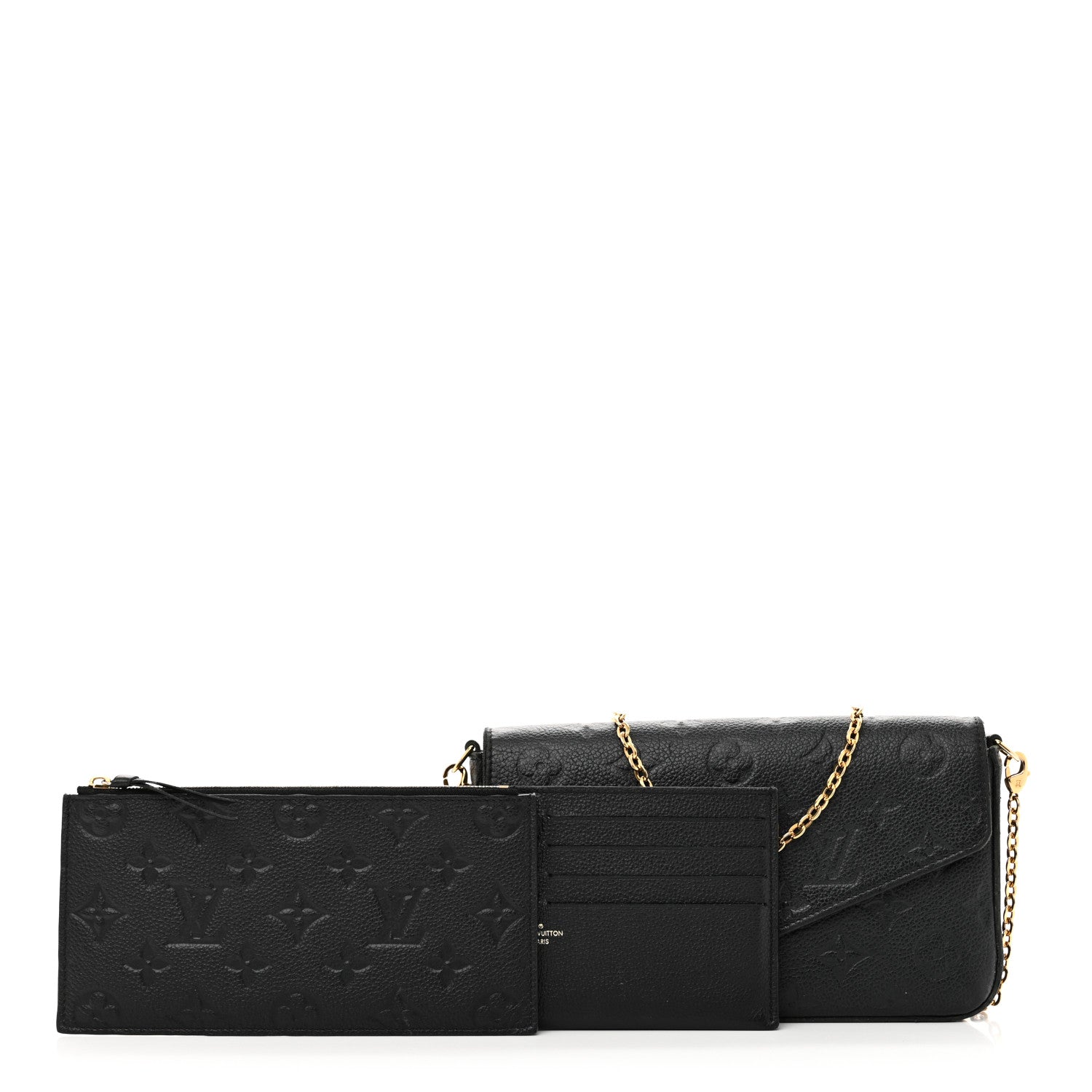 Empreinte Pochette Felicie Chain Wallet Black
