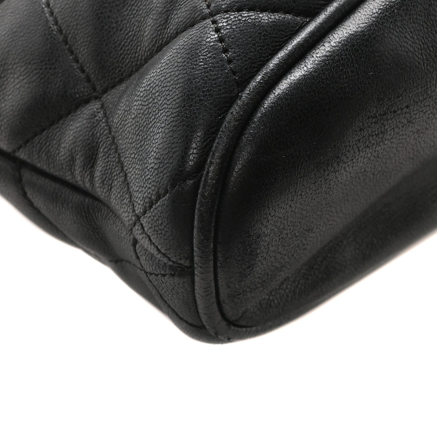 Caviar Quilted Shoulder Bag Black