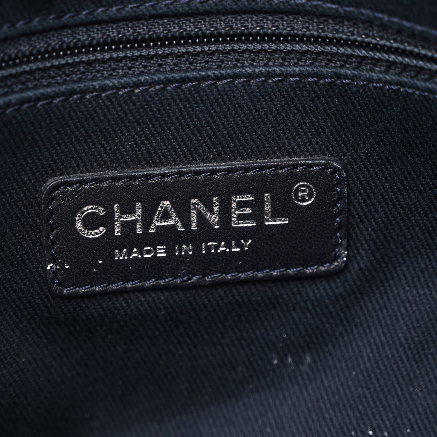 Denim Large Shopping Tote Blue