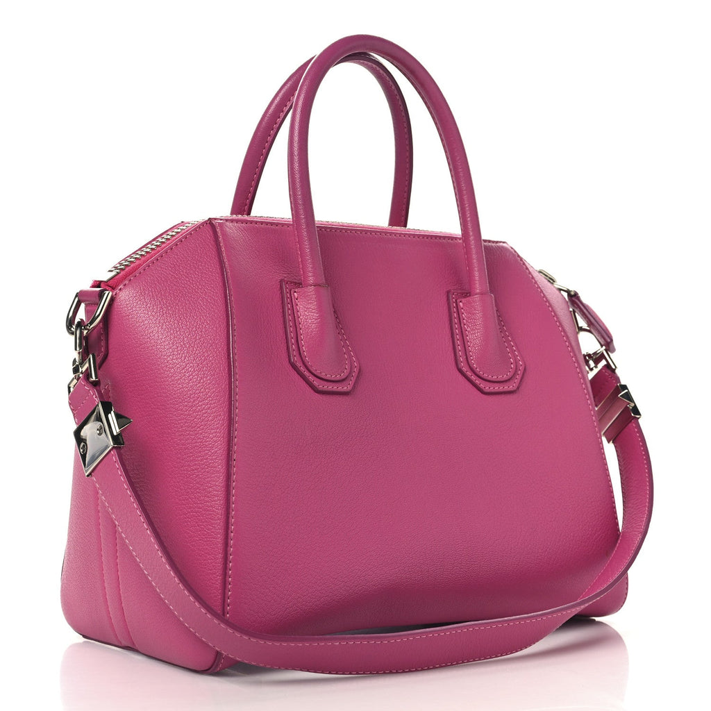 Sugar Goatskin Small Antigona Fuchsia