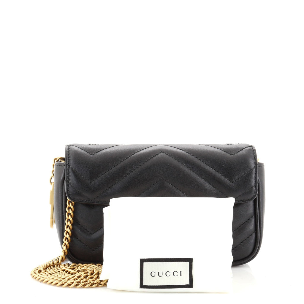 GG Marmont Flap Bag Matelasse Leather Super Mini