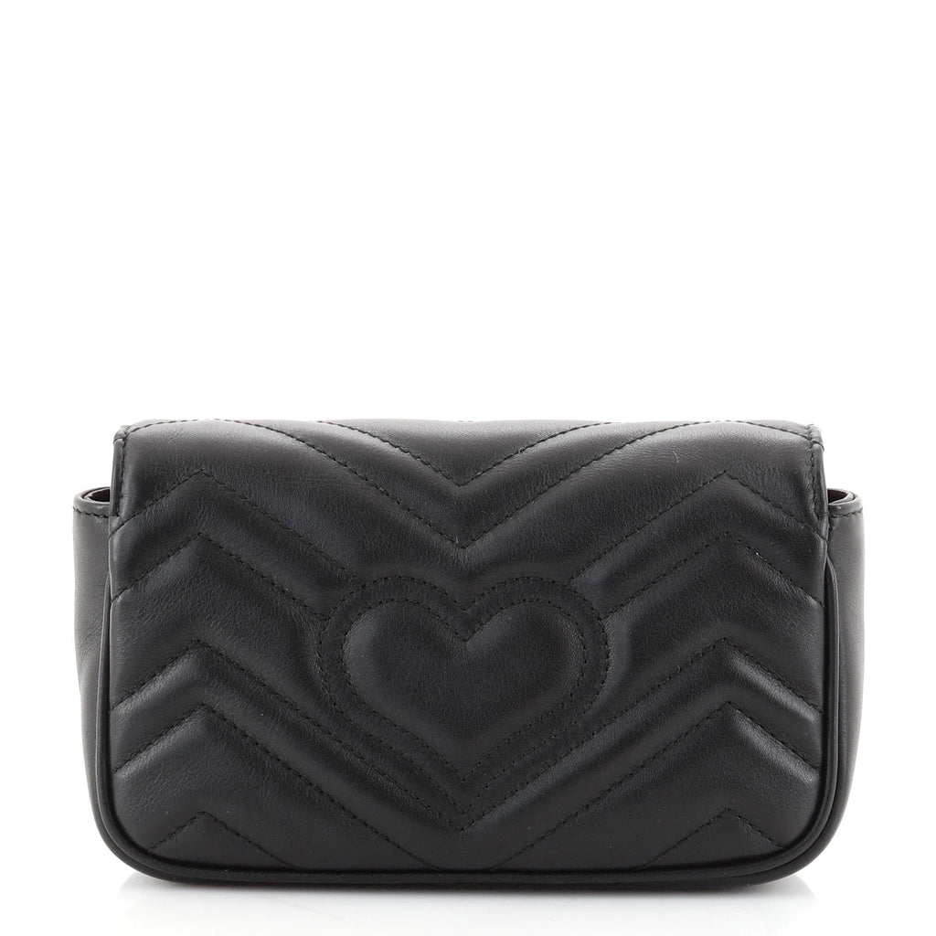 GG Marmont Flap Bag Matelasse Leather Super Mini