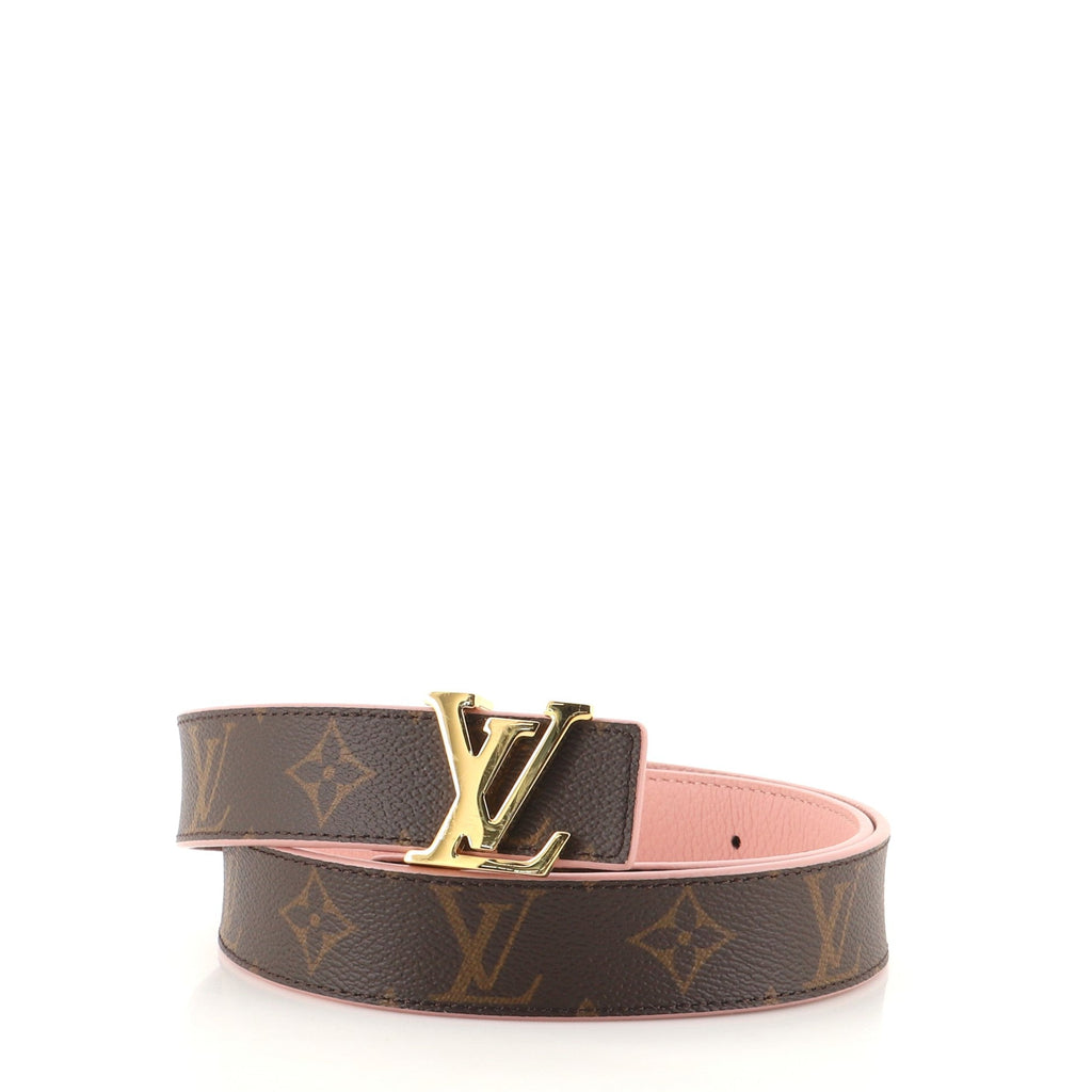 LV Initiales Reversible Belt Monogram Canvas and Leather Medium 80