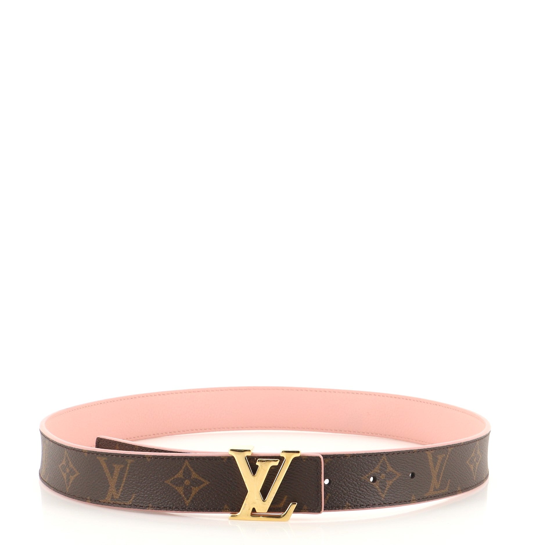 LV Initiales Reversible Belt Monogram Canvas and Leather Medium 80