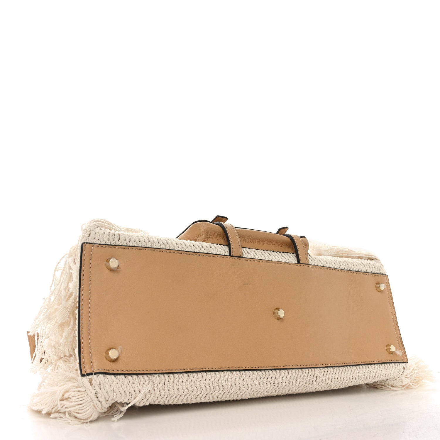Cotton Calfskin Medium Edith Day Bag Soft Tan