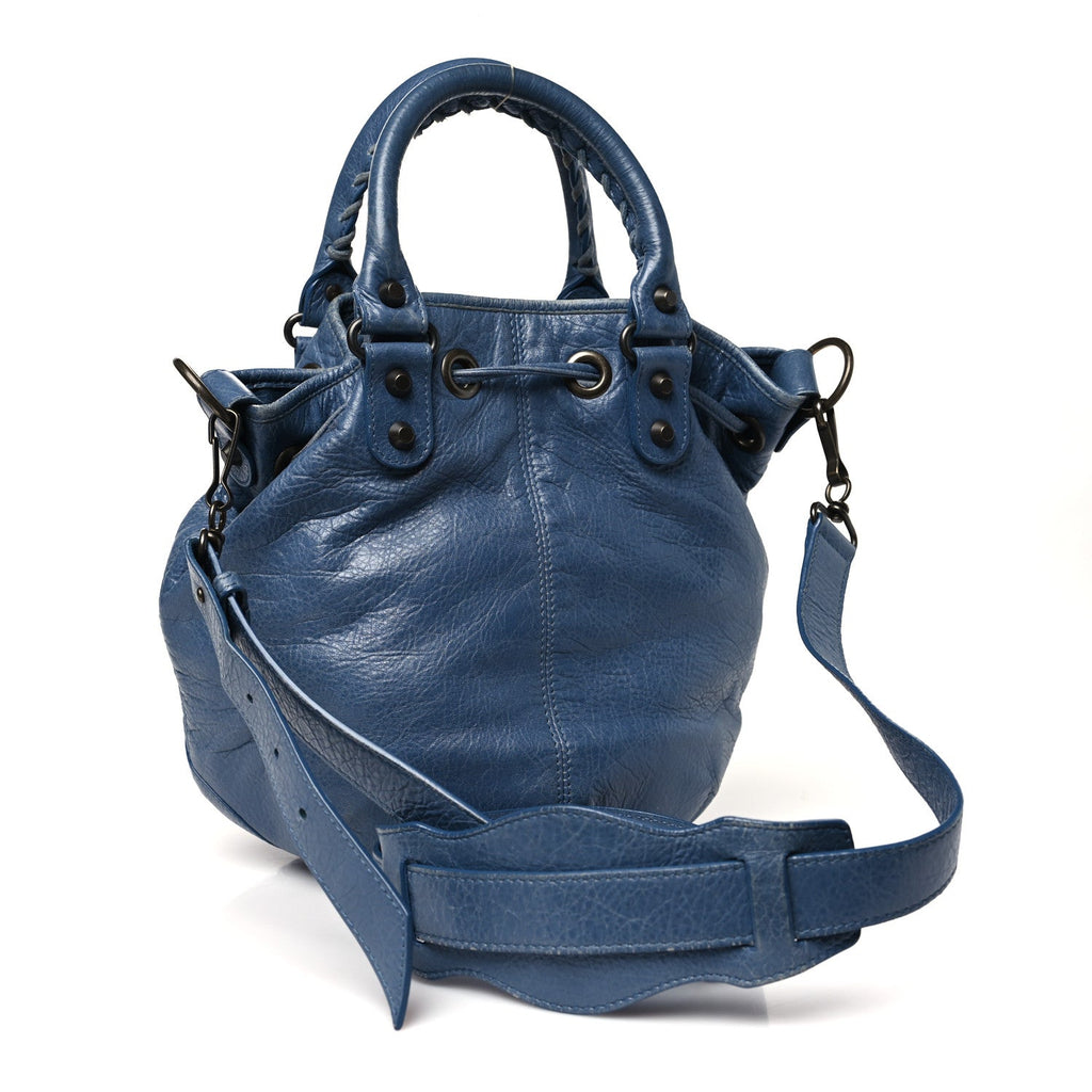 Agneau Classic Hardware Mini Pompon Bleu Persan